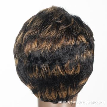 Natural Weave Malaysian Humuan Hair Wigs In Wholesale Cuticle Aligned  Machine Made Bob Wig Short Curl Virgin Hair
